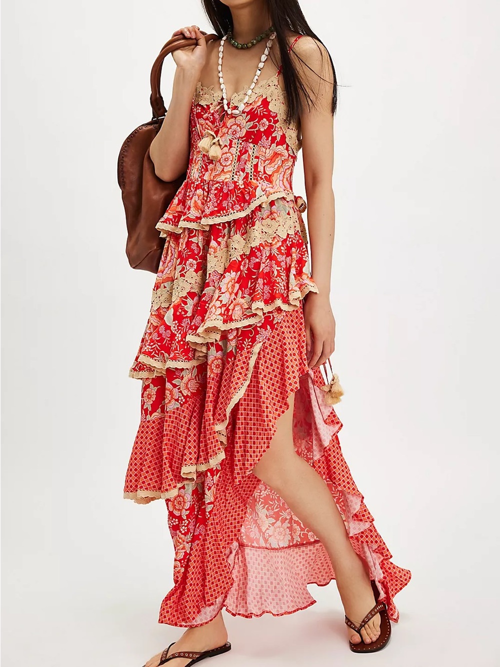 SPELL x Free People Full Bloom Ruffle Soirée Dress